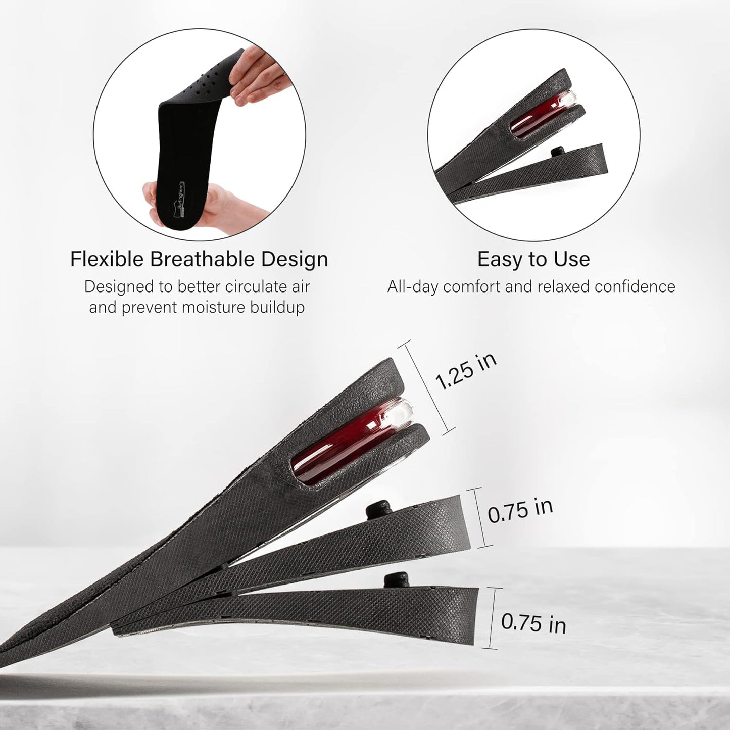 4-IN-1 HEIGHT BOOSTING INSOLES