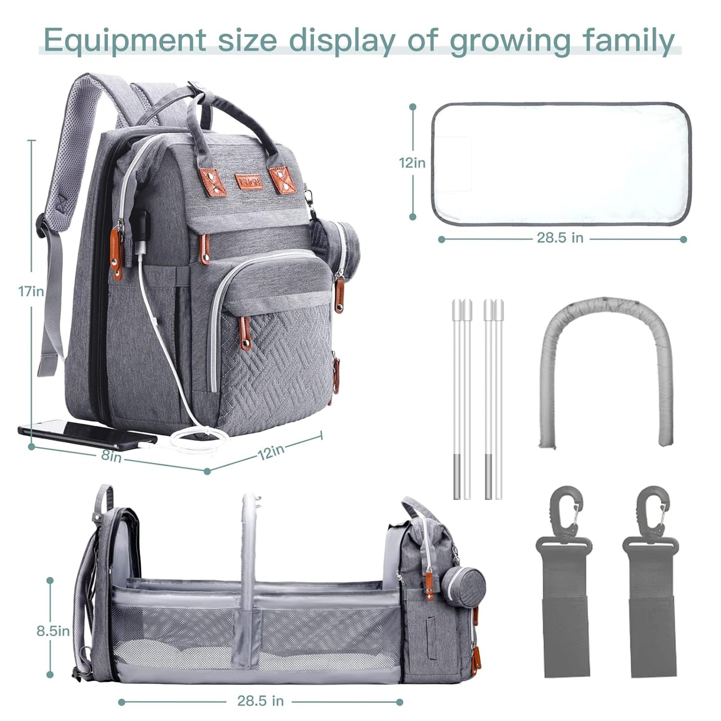 Versatile Diaper Bag Backpack™