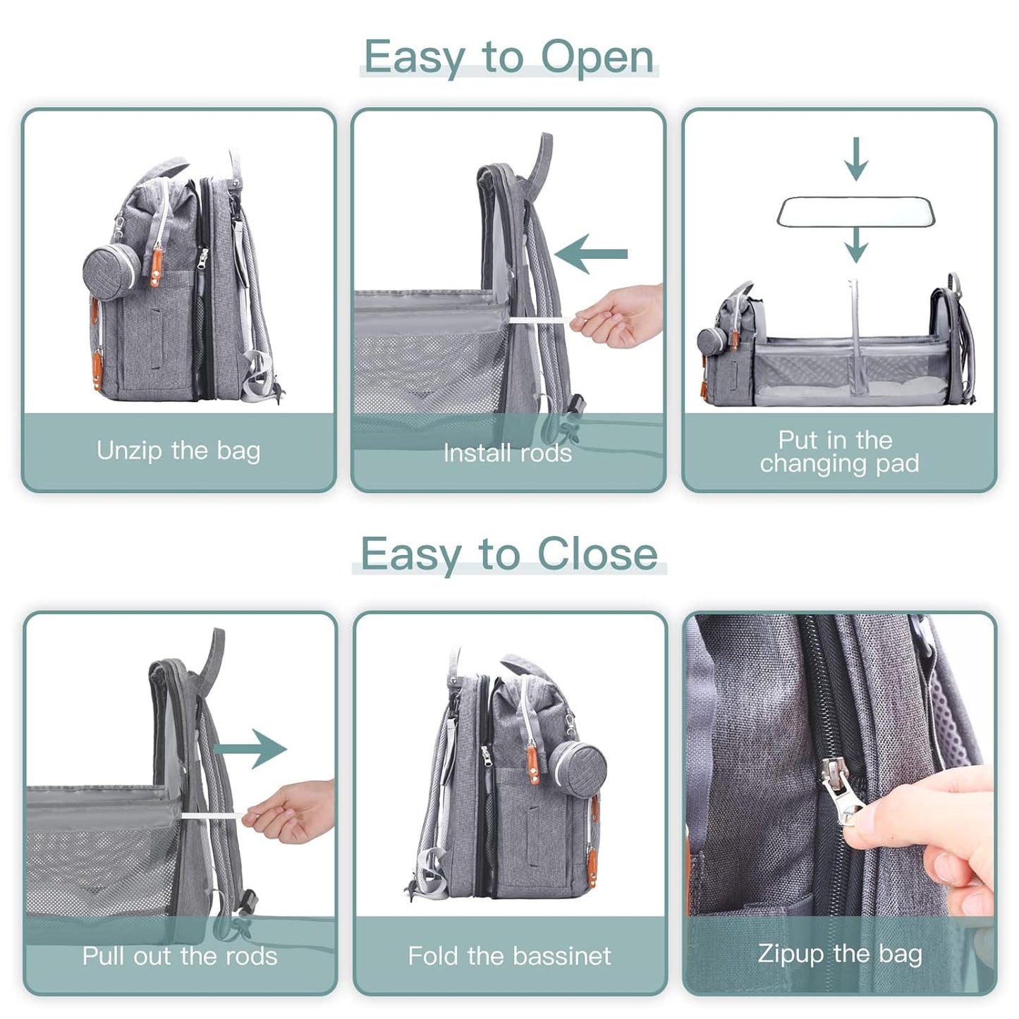 Versatile Diaper Bag Backpack™