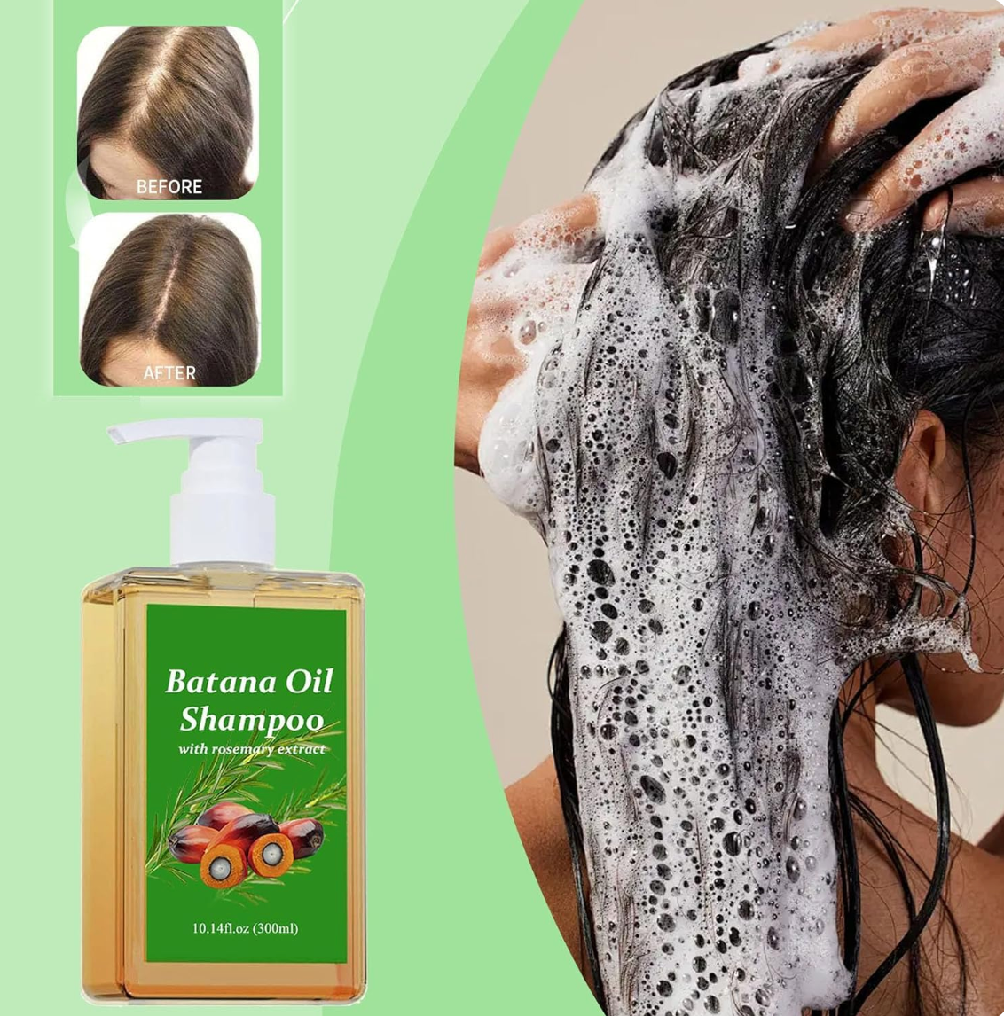 Batana Hair Growth Oil Shampoo (BUY 1 GET 1 FREE)